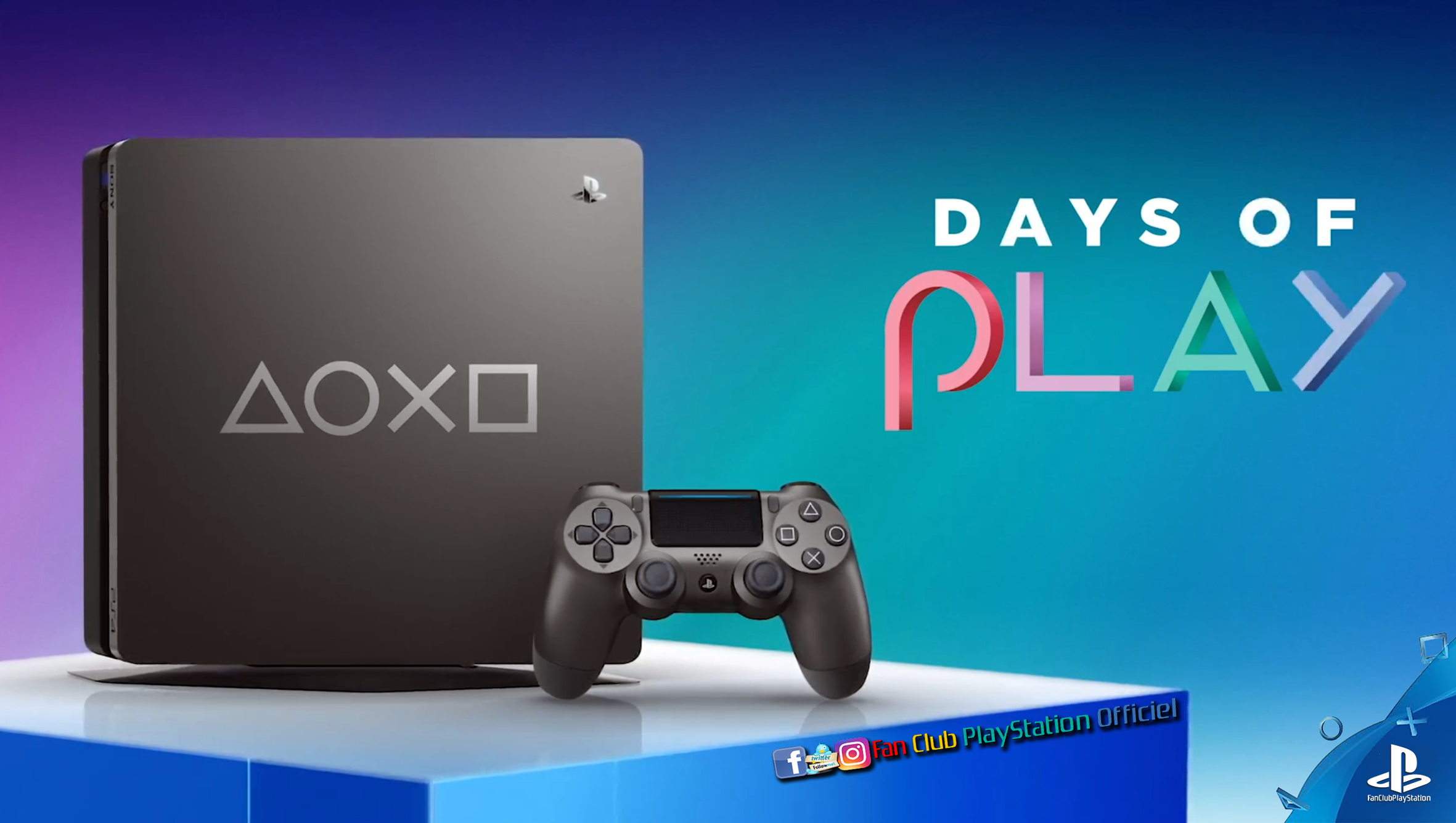 La ps4 days of play en gris acier