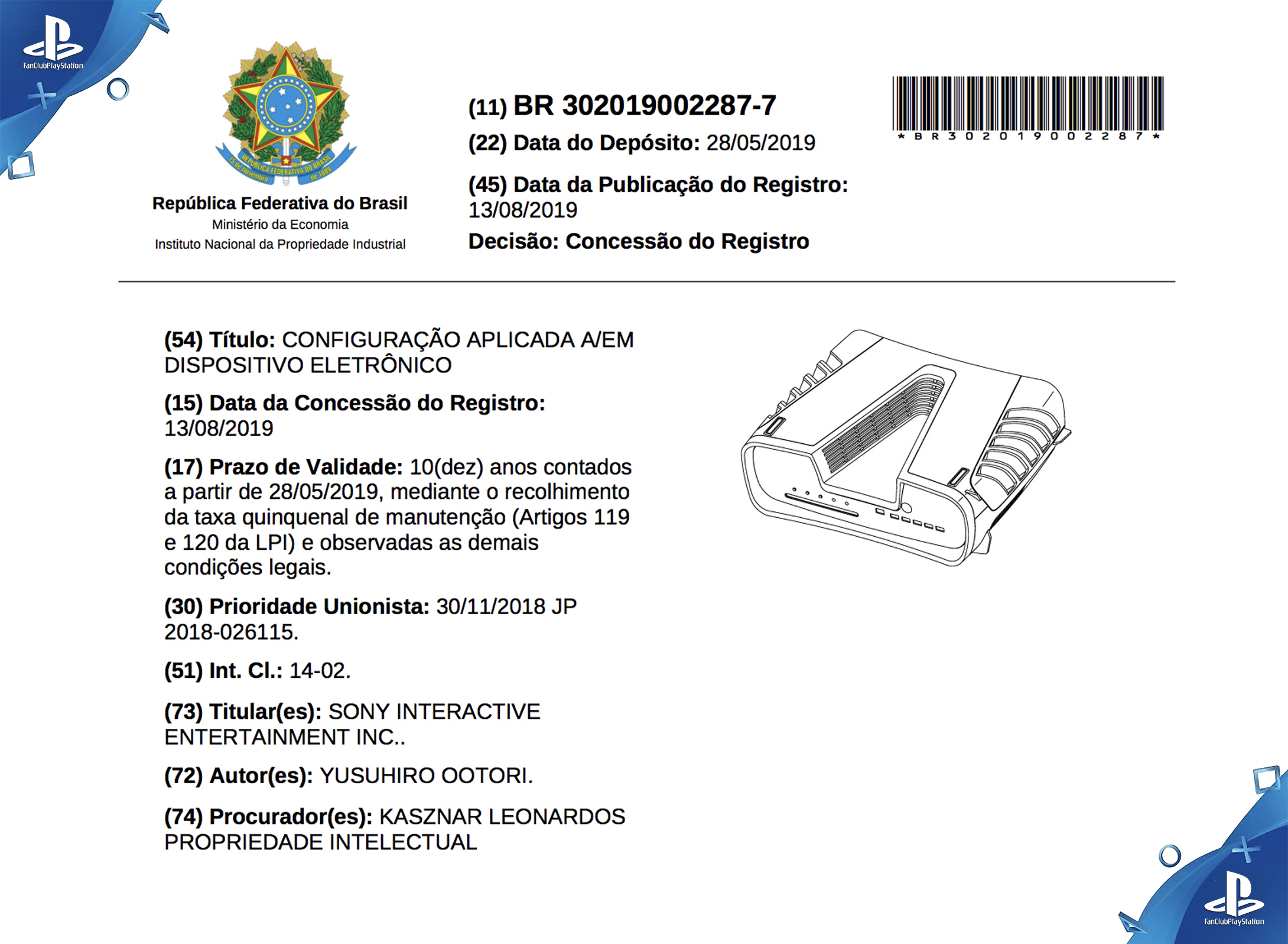 kit-dev-ps5 inpi-bresil
