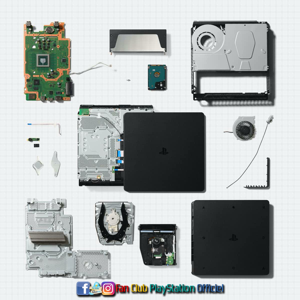 1 PS4 vue éclaté