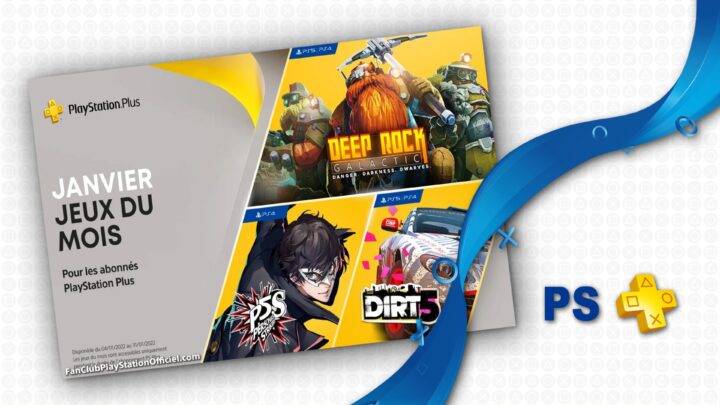 PS Plus : Les nouveaux jeux du mois de janvier 2022